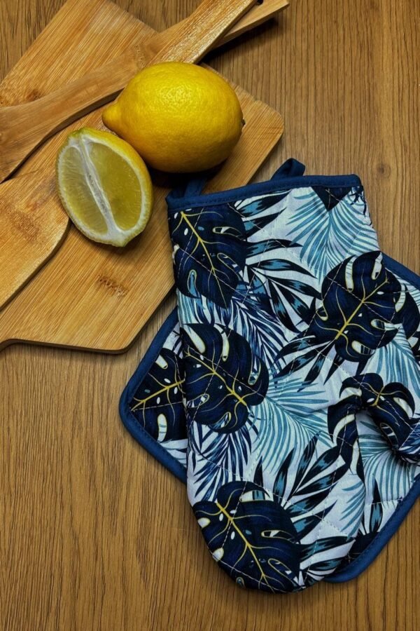 Mănușă și suport oală Tropic Blue