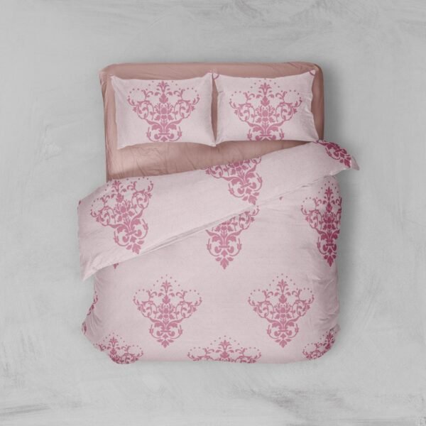 Lenjerie de pat cu imprimeu FLORY Double, PREMIUM Satin II Print din bumbac