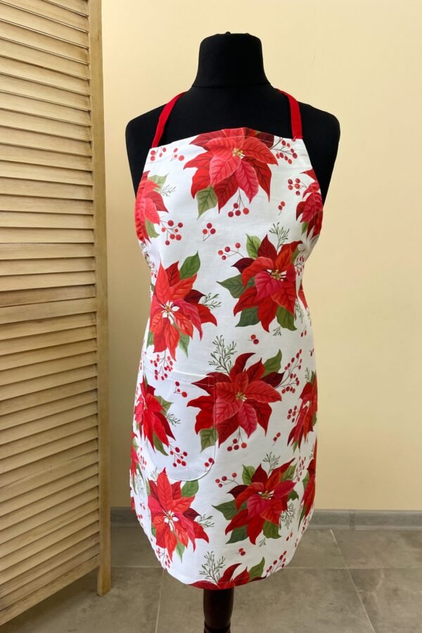 Șorț de bucătărie Poinsettia