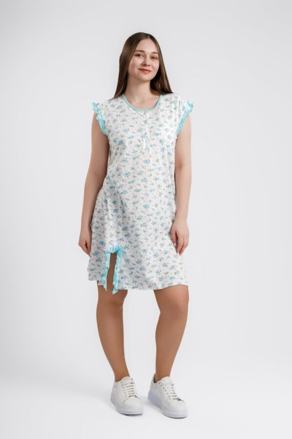 Cămașă de noapte cu mânecă scurtă pentru dame