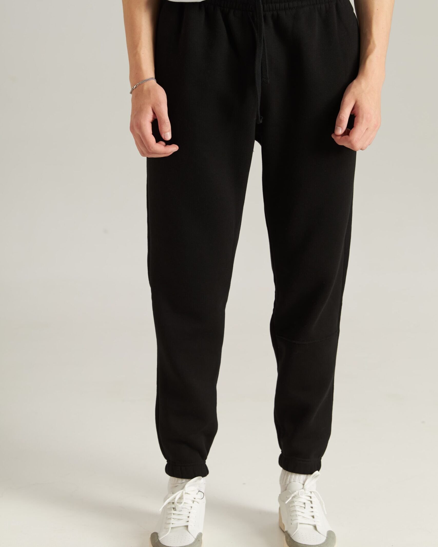 pantaloni barbati negru slim fit buzunare bumbac Bumbacel